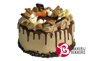 Speculaas Chocolade Dripcake Speculaas Chocolade Dripcake – feestelijke taart